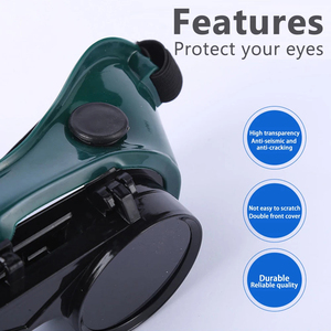 Gafas de Soldadura Plegables Dobles Portátiles, Lentes Protectoras de Seguridad para Trabajos de Corte y Esmerilado, Cascos para Soldadores - Product Image 5