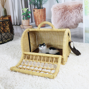 Phong cách dệt vật nuôi tàu sân bay cho mèo-xách tay mây Kitten Rucksack - Product Image 1