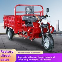 Tricycle de fret à benne basculante hydraulique 2 places, refroidi par air/eau, 200-350 cm³, pour usage intensif, à essence, avec benne ouverte – Offre Spéciale