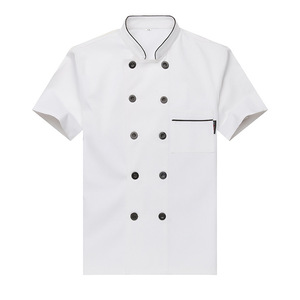 Chaqueta de Chef Profesional de Hotel para Camarero, Uniformes de <span class=keywords><strong>Restaurante</strong></span>, Filipina de Cocina Transpirable para Adolescente, Unisex y en Color Personalizado - Product Image 3