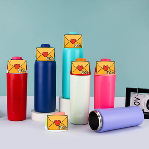 Ly giữ nhiệt chân không màu tùy chỉnh, ly thép không gỉ hai lớp, chống rò rỉ, logo tùy chỉnh kèm ống hút và nắp, bình nước - Product Image 2