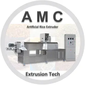 Americhi Schroef En Vat Dn 90 Extruder + Rijst Extruder Instant Rijst Productielijn + Mts 96 Tweelingschroefextruder