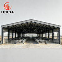 Nave Prefabricada Económica para Granjas, Gallineros, Ovejas, Ganado, Cerdos, Caballos, Taller Metálico, Fábrica, Almacén, Estructura de Acero