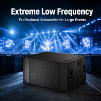Système de subwoofer professionnel double 18 pouces 1800W, haut-parleur de basses PA pour scène, événements et clubs, subwoofer passif 18 pouces