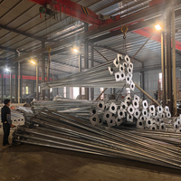 Filipinas 2m 3M 4m 5M 6m 8m 10m 12m poste de lámpara de hierro alto Metal inoxidable brazo único Rstreet con columna de iluminación