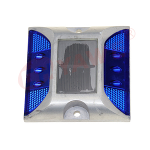 प्रमाणित उच्च गुणवत्ता वाले एल्यूमीनियम नेतृत्व वाले सौर रोड स्टड लाइट सफेद चिंतनशील जलरोधी सौर सड़क मार्कर यातायात चेतावनी - Product Image 6