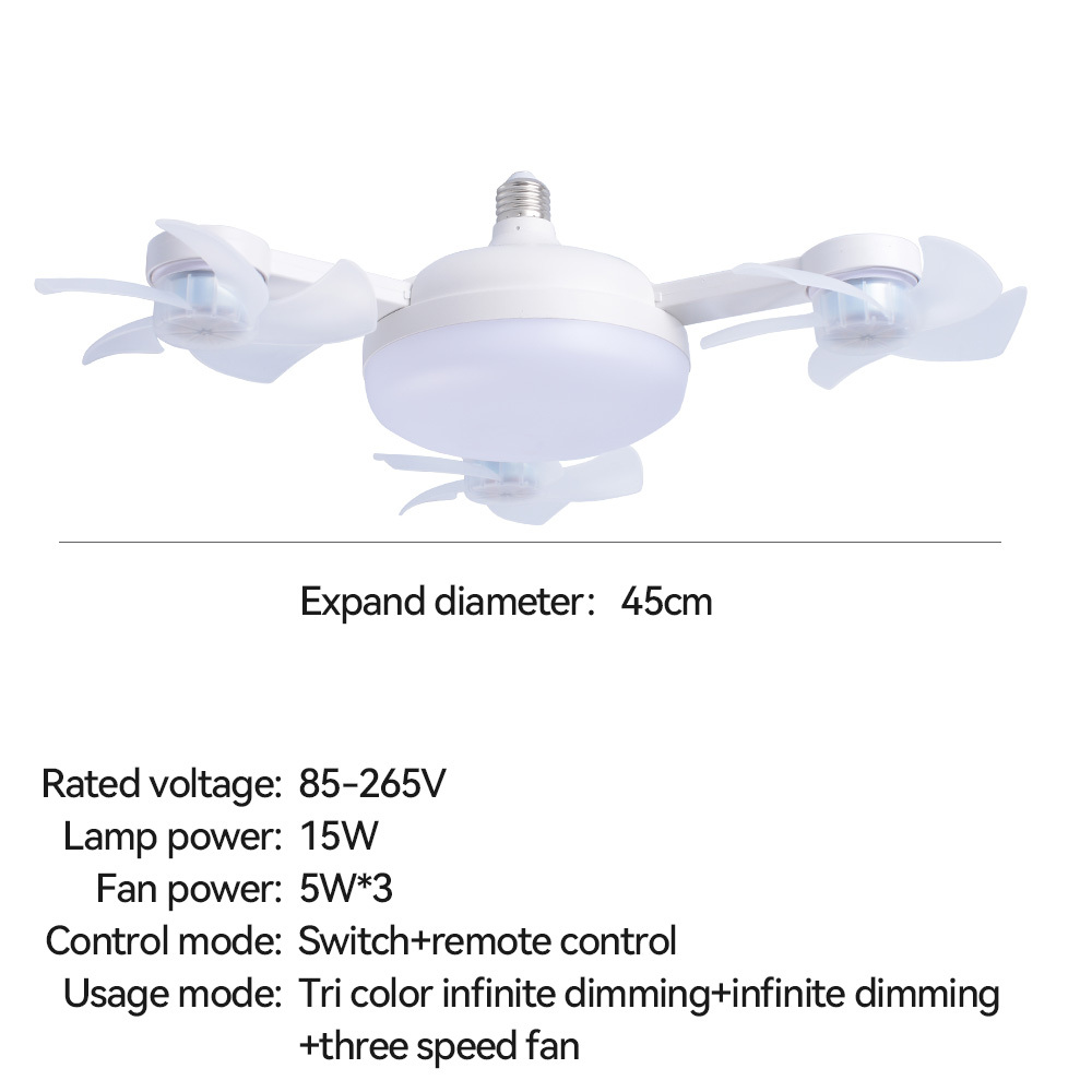 Three-headed fan