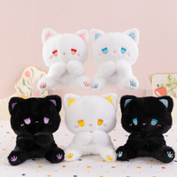 Jouets en peluche chat pour machine à griffes, animaux en peluche chatons mignons et doux, poupées en peluche en gros pour les prix de jeux de griffes