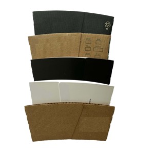 Manicotti Personalizzati per Bicchieri di Carta Usa e Getta per Bevande Calde e Fredde, Caffè, Latte, Tè, in Cartone Bianco, Carta Kraft e Carta Ondulata - Product Image 3