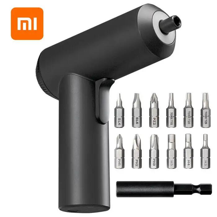 Xiaomi Mijia Electric Screwdriver With 12Pcs S2 Screw Bits 3.6V 2000mah Cordless Rechargeable Electric Screwdriver in stock