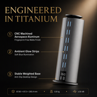 Diffuseur d'arômes LED rechargeable 100 ml 2000 mAh 12H sans fil avec application, 7 niveaux, 3 minuteurs, en aluminium, décoration de bureau unique, temps libre