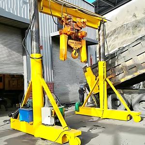 3 톤 5 톤 10 톤 휴대용 갠트리 크레인 높이 조정 가능한 라이트 듀티 소형 프레임 창고 사용을위한 휴대용 모바일 갠트리 크레인 - Product Image 1