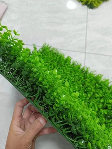 أوراق القيقب الاصطناعية، نباتات خضراء بلاستيكية، حصيرة عشب، لوحة جدارية خضراء اصطناعية - Product Image 6