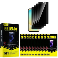 Protection d'écran en verre trempé 9H pour Samsung Galaxy A51 A52 A52s A53 S20 FE A24, couverture complète, film protecteur anti-espion
