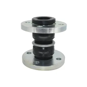 Flange Connector Double Sphere Flexible Axial EPDM Corrugated Rubber Expansion Joints