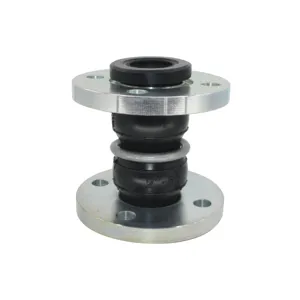 Conector Flange Dupla Esfera Flexível Axial EPDM Juntas De Expansão De Borracha Ondulada