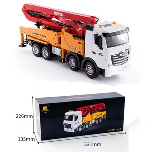 Camion pompe à béton RC en métal 2,4G SJY-1381, échelle 1/18, 11 canaux, modèle d'ingénierie en alliage, jouet - Product Image 5