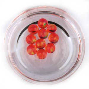 <strong>2026</strong> Trend Red Coral Color Transparent <strong>Beads</strong> Synthetic Jelly Opal Balls for Diy Jewelry Earring Chain Charms - Product Image 3