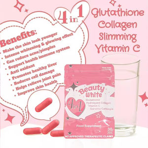 Kapsul <span class=keywords><strong>Glutathione</strong></span> Pemutih Kulit Putih 4 in 1 Produk Kecantikan dengan Manfaat Antioksidan untuk Wanita 30 Kapsul Per Kantong - Product Image 3