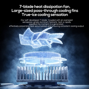 Ventilateur de refroidissement mobile MEMO CX21, grand format, semi-conducteur, 18W, refroidisseur de téléphone magnétique avec clip arrière, ventilateur silencieux - Product Image 4