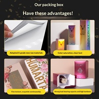 Boîtes en carton blanc personnalisées fabriquées en usine pour l'emballage cosmétique avec impression offset et logo