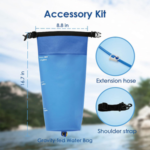 Zaino idrico pieghevole portatile da 6L in TPU per campeggio ed escursioni, all'ingrosso, il migliore, affidabile, con sistema Ultra Gravity Dry Water <span class=keywords><strong>Bag</strong></span> - Product Image 2