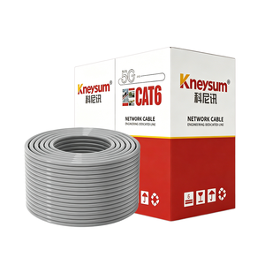 Câble réseau Kneysum haute vitesse CAT5 CAT5E, 8 conducteurs solides en cuivre pur, <span class=keywords><strong>100</strong></span> <span class=keywords><strong>m</strong></span>, câble de communication local extérieur - Product Image 1