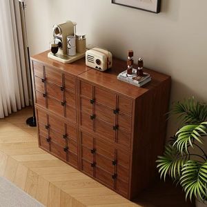 Meuble TV vintage <span class=keywords><strong>Carmen</strong></span> en bois massif pour salon, module de rangement antique, armoire de sol avec portes DIY - Product Image 3
