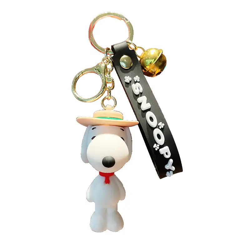 Arachidi figura di Anime simpatico cartone animato Snoopy Charlie Brown Kawaii fibbia chiave promozionale da collezione portachiavi decorazioni giocattoli per bambole