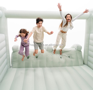 Phổ biến 18x12ft pastel <span class=keywords><strong>Inflatable</strong></span> lâu đài bouncy pastel nhảy lâu đài với đôi Slide cho sân hoặc vườn vui vẻ - Product Image 4