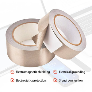 耐熱導電性ファブリックテープ（アクリル粘着ステッカー付き、EMI保護用） - Product Image 1