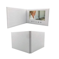 Libro de Video de Tapa Dura en Blanco Estilo Álbum de Invitación de Papel con Pantalla LCD TFT de 4.3, 5 y 7 Pulgadas para Venta al por Mayor