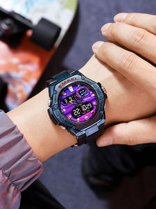 SMAEL 8066 mode étanche sport <span class=keywords><strong>chrono</strong></span> montre extérieur montre-bracelet analogique numérique double affichage montres pour hommes - Product Image 6