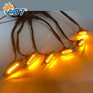ADT 6 PCS/Kit 4 SMDs Feux de calandre LED de haute qualité pour pare-chocs avant de voiture pour F150 Tundra - Product Image 5