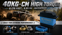 Moteur servo numérique XQ-Power 40 kg standard avec rotor métallique pour drone, engrenage métallique, moteur servo RC pour voiture RC, servo de direction RC à l'échelle 1/5