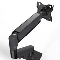 Support de bureau flexible à ressort à gaz pour ordinateur portable ou ordinateur, bras de moniteur réglable, support ergonomique pour ordinateur portable, accessoires audio-vidéo pour la maison