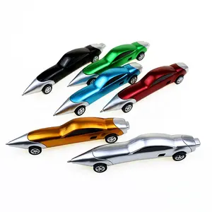 Novelty Racing Car Shaped Ball Point Pen Suppliers Plastic Creative Design Ballpoint Pen for Promotion