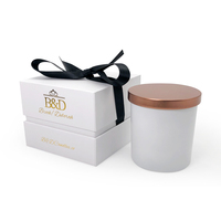 Boîtes cadeaux de luxe en carton rigide pour bougies, personnalisables avec logo, emballage en carton blanc pour bougies, vente en gros