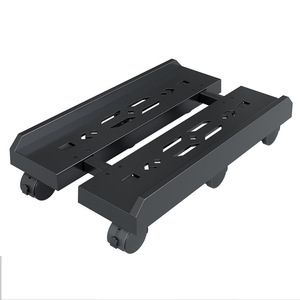 Support de bureau télescopique Qinfeng pour ordinateur avec roulettes, hauteur réglable, design simple - Product Image 2