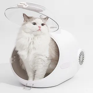 PetnessGo बड़े अंतरिक्ष पनडुब्बी शैली बिल्ली पालतू वाहक यात्रा उत्पादों पालतू पिंजरों वाहक बैग खाद्य भंडारण के साथ डिजाइन