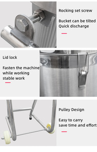 Fully Automatic Stainless Steel Ginger Garlic <b>Vegetable</b> Crusher Peanut Butter Blender Fruit and <b>Vegetable</b> <b>Juicer</b> the Fruit Beate - Product Image 4