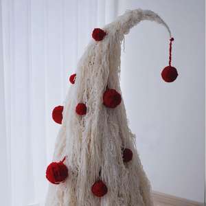 Bouquet de fleurs séchées traditionnelles éternelles, plantes suspendues préservées, installation murale, taille 1M, pour mariage, ouverture de maison, décoration intérieure - Product Image 4