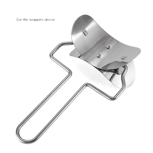 Acier inoxydable Grande Boulette Peau Pâte <span class=keywords><strong>Cercle</strong></span> Rouleau Machine Cutters Maison Pâtisserie Cuisine <span class=keywords><strong>Tarte</strong></span> Pizza Pâtisserie Rouler Outils - Product Image 4