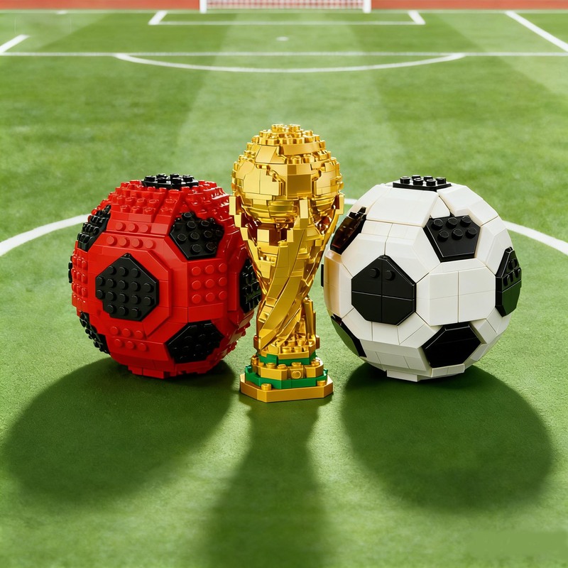 Micro Particle Football Building Block Set