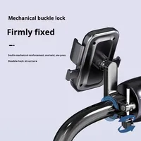 Support de téléphone universel anti-vibrations pour livreurs, support de téléphone de navigation compatible avec les VTT et les motos