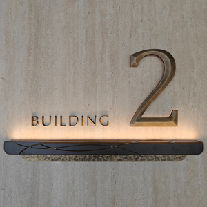 अनुकूलित उत्कीर्णन एल्यूमीनियम पत्र 3 डी वर्ण चिह्न विभिन्न आकृतियों के साथ - Product Image 4