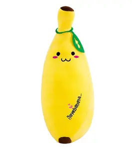 Morbido peluche farcito frutta banana cuscino carino peluche banana divano cuscino cuscino per dormire per bambini peluche banana cuscino giocattoli per bambini