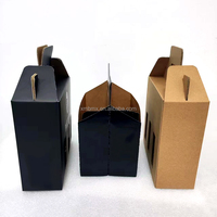 Porte-bouteilles de bière en carton ondulé personnalisé, imprimé sur mesure, lot de 6, avec poignée, recyclable, pour l'emballage de bière, de jus et de soda, directement de l'usine
