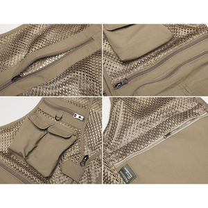 Gilet Estivo da Uomo per Lavoro all'Aperto, Safari, Pesca, Viaggi e Fotografia con Tasche - Product Image 5
