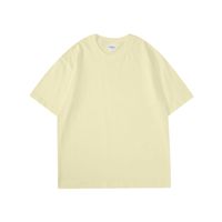 T-shirt personnalisé respirant en coton double fil 260G, coupe épaules tombantes, taille européenne, pour adolescent, idéal pour la création de tendances aux couleurs vives et éclatantes.